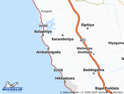 Mappa MICHELIN Thilakapura - ViaMichelin
