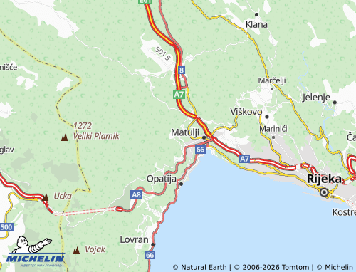 Carte MICHELIN Rukavac - ViaMichelin