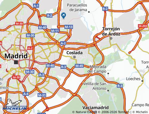 Mapa MICHELIN Coslada - ViaMichelin