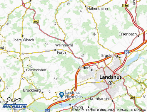 MICHELIN Linden map - ViaMichelin