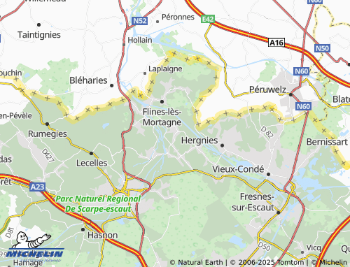 Carte MICHELIN Château-l'Abbaye - ViaMichelin