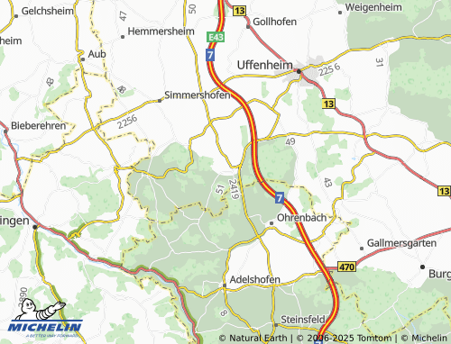 Carte MICHELIN Langensteinach - ViaMichelin