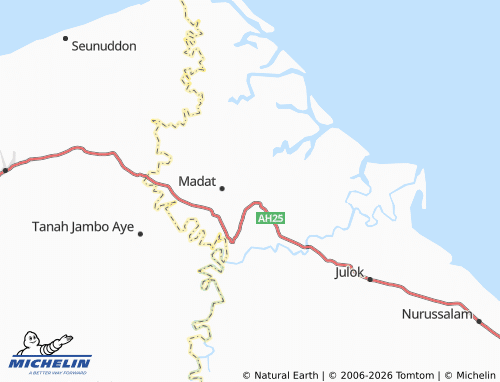 MICHELIN Gampong Blang map - ViaMichelin