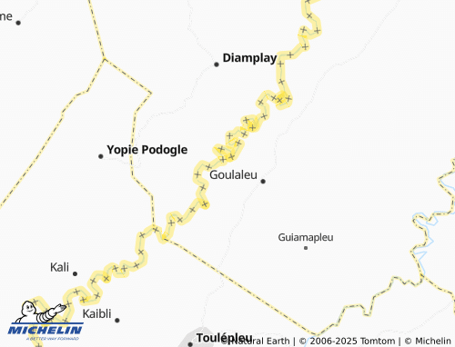 MICHELIN-Landkarte Gbampleu - ViaMichelin