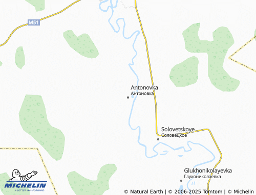 MICHELIN Antonovka map - ViaMichelin