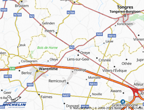 MICHELIN Grandville map - ViaMichelin