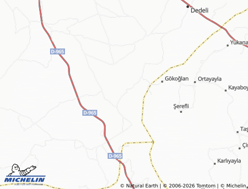 MICHELIN Gönlüaçık map - ViaMichelin