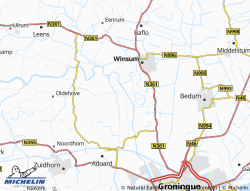 MICHELIN Garnwerd map - ViaMichelin