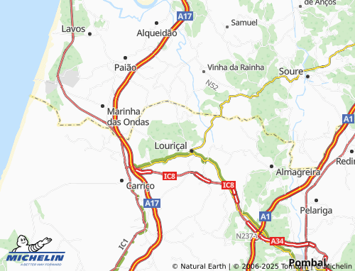MICHELIN Charneca dos Matos map - ViaMichelin
