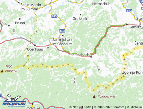 Carte MICHELIN Maltschach - ViaMichelin