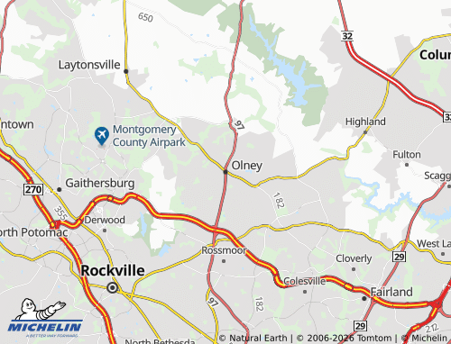Carte MICHELIN Olney - ViaMichelin