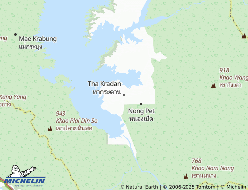 MICHELIN Tha Kradan map - ViaMichelin