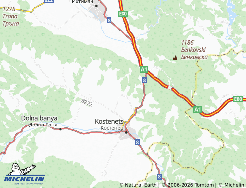 MICHELIN Gorna Vasilitsa map - ViaMichelin