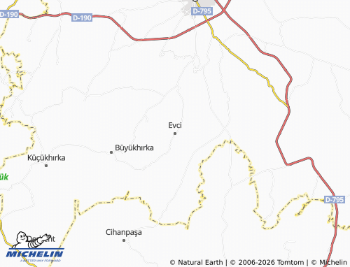 Mapa MICHELIN Evci - ViaMichelin