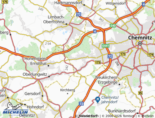 MICHELIN-Landkarte Grüna - ViaMichelin