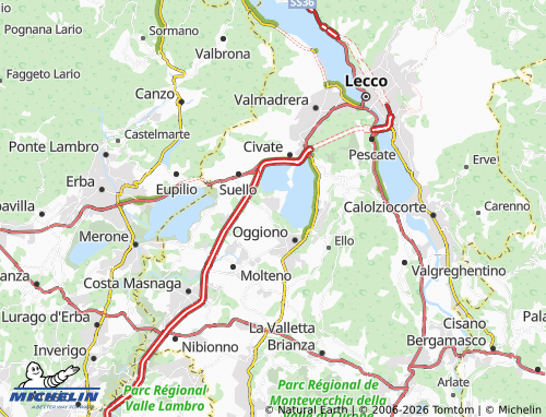 MICHELIN Annone di Brianza map - ViaMichelin