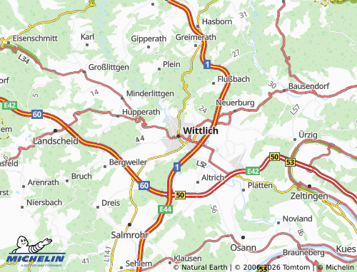 MICHELIN Wittlich map - ViaMichelin