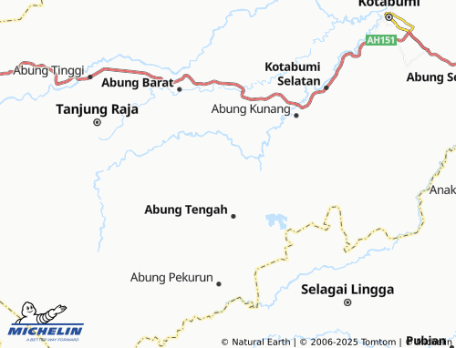 MICHELIN Pekurun Selatan map - ViaMichelin