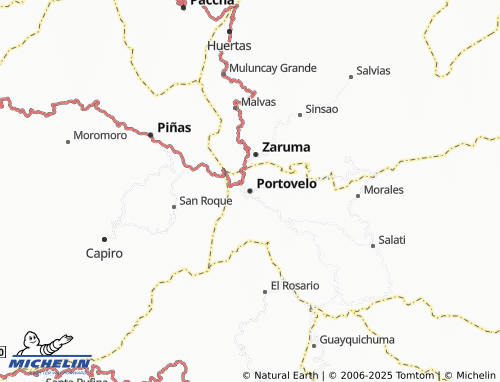 MICHELIN-Landkarte Portovelo - ViaMichelin