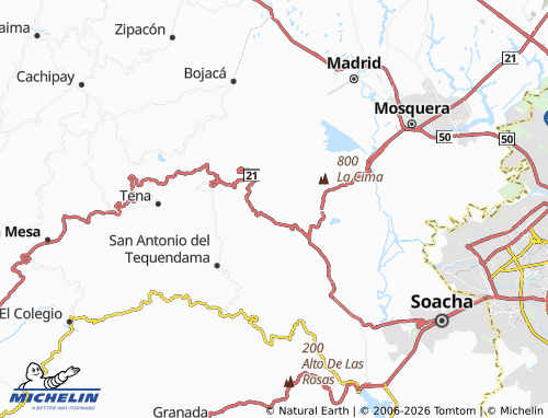 Carte MICHELIN Santa Bárbara - ViaMichelin