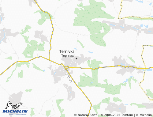 MICHELIN Ternivka map - ViaMichelin