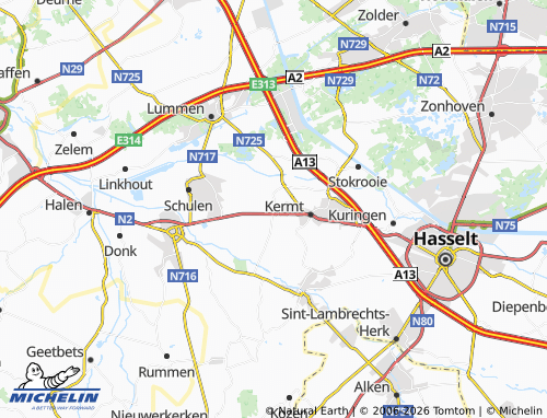 Mappa MICHELIN Spalbeek - ViaMichelin