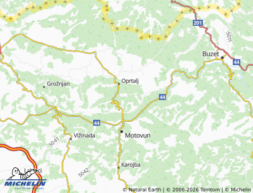 MICHELIN-Landkarte Bencani - ViaMichelin