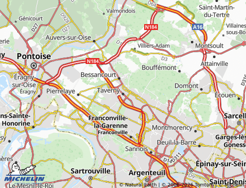 MICHELIN Taverny map - ViaMichelin