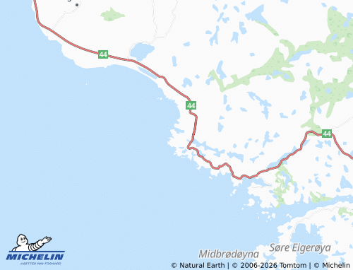 Mapa MICHELIN Sirevåg - ViaMichelin