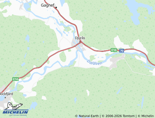 MICHELIN Bodarna map - ViaMichelin