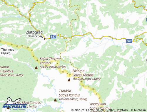 MICHELIN Gorski izvor map - ViaMichelin