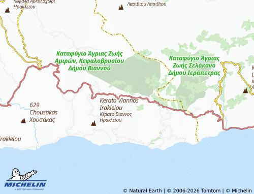 MICHELIN Agios Georgios map - ViaMichelin