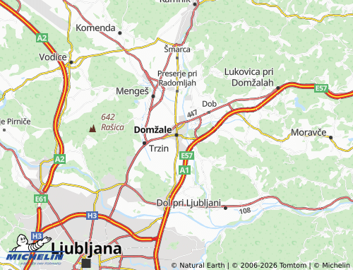 Mapa MICHELIN Domžale - ViaMichelin