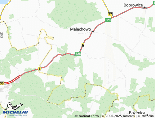 MICHELIN Niemica map - ViaMichelin