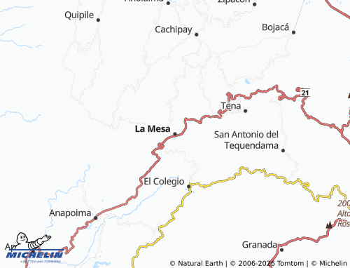 Carte MICHELIN La Mesa - ViaMichelin