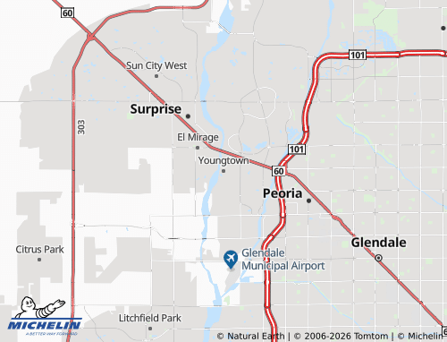 Mappa MICHELIN Youngtown - ViaMichelin
