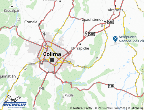 Mapa MICHELIN Diamantes - ViaMichelin