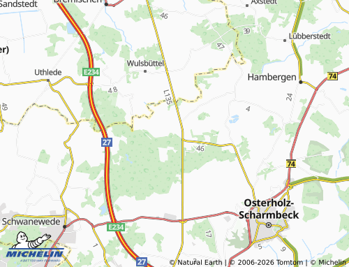 MICHELIN Garlstedt map - ViaMichelin