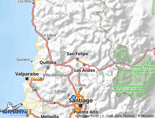 Mappa MICHELIN San Felipe de Aconcagua - ViaMichelin