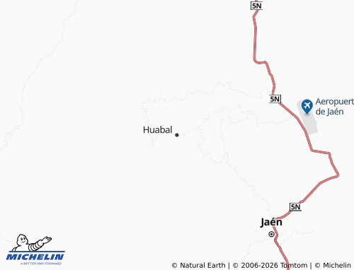 MICHELIN Huabal map - ViaMichelin