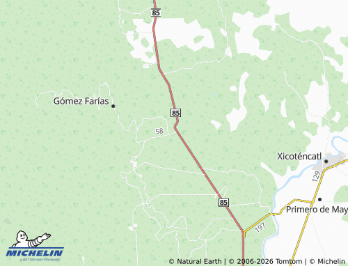 MICHELIN Sabinas y Saucillo map - ViaMichelin