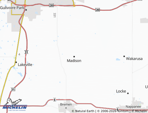 Carte MICHELIN Madison - ViaMichelin