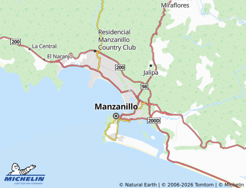 Mappa MICHELIN Del Pacífico - ViaMichelin