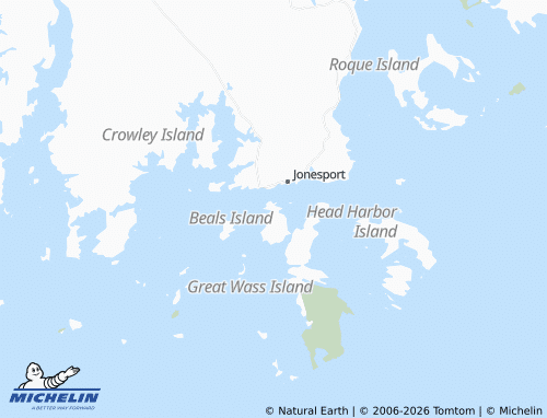 Mapa MICHELIN Beals - ViaMichelin