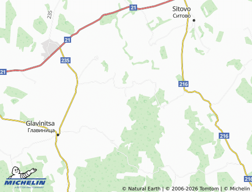 MICHELIN Bashtino map - ViaMichelin