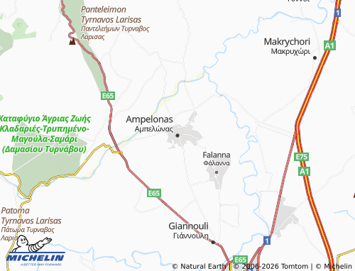 MICHELIN Ampelonas map - ViaMichelin