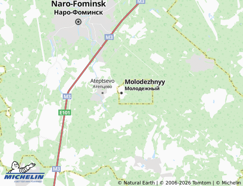 Carte MICHELIN Molodezhnyy - ViaMichelin