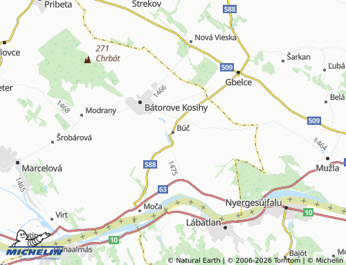 MICHELIN Búč map - ViaMichelin