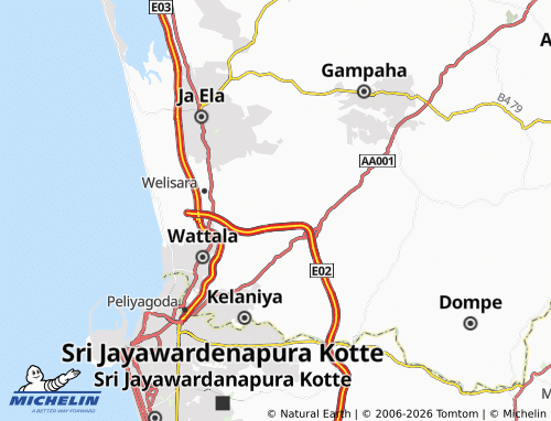 Mappa MICHELIN Neligama - ViaMichelin