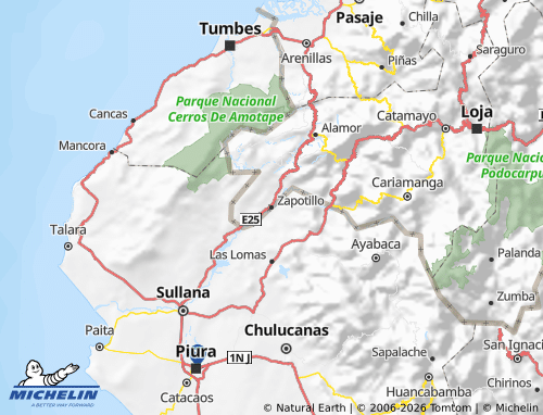 MICHELIN Zapotillo map - ViaMichelin